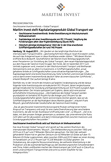 Global Transport Pressemitteilung